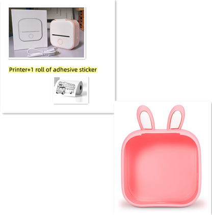 Mini Label & Photo Printer - Elevura Elevura Pink SetD / USB Mini Printer