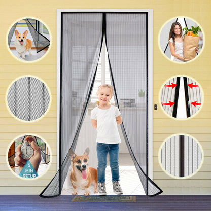 Magnetic Door Mesh - Elevura Elevura Magnetic Screen Door Mesh