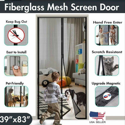 Magnetic Door Mesh - Elevura Elevura Magnetic Screen Door Mesh