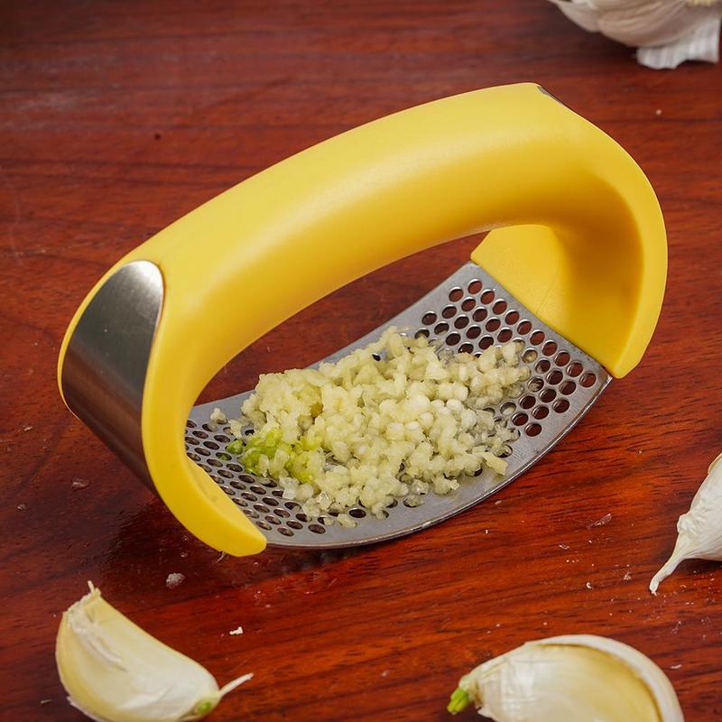 Stainless Steel Garlic Masher - Elevura Elevura Stainless Steel Garlic Masher