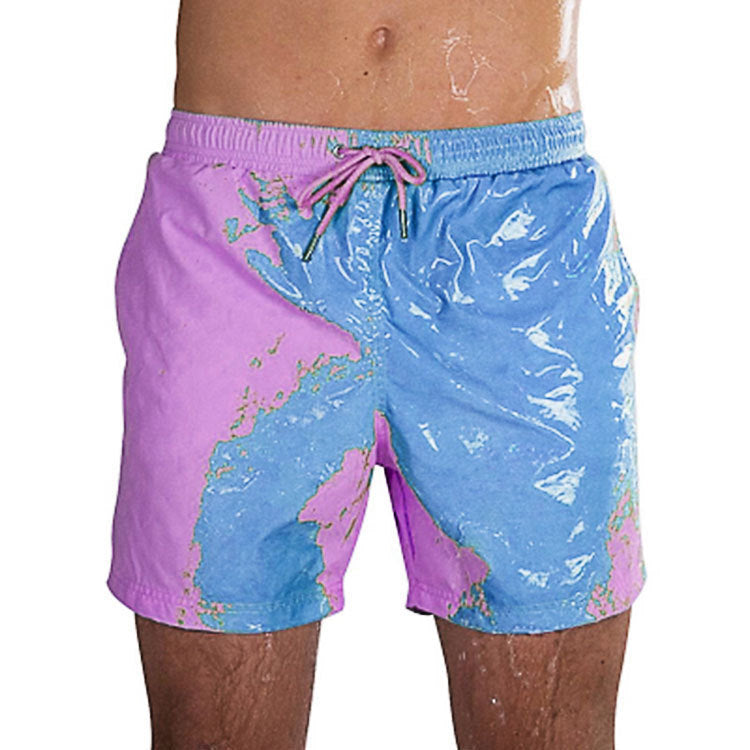 Men Color Changing Swim Trunks - Elevura Elevura Blue purple / 2XL Color Changing