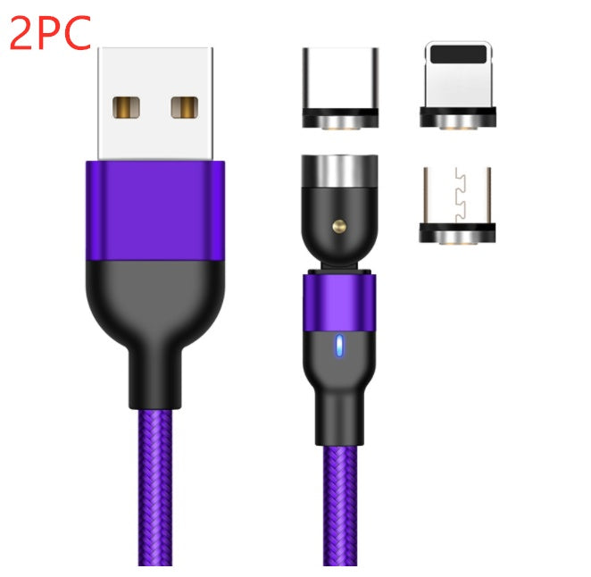 Swappable Magnetic Charger - Elevura Elevura Purple2PC / 1m / Type c Apple and Androi Swappable Magnetic Charger