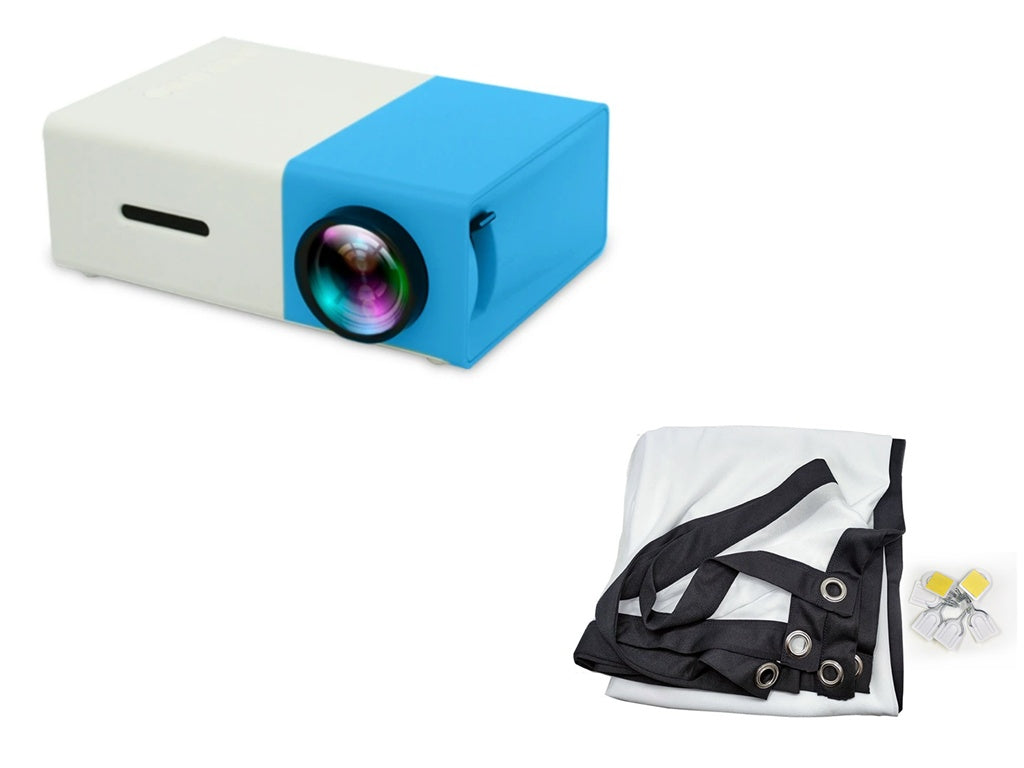 HD 1080P Mini Projector - Elevura Elevura Blue set F / US Intelligent Mini Projector