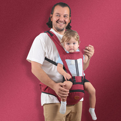 Baby Hip Seat Carrier Baby Waist Stool For Child Infant Toddler With Adjustable Strap Buckle Pocket Soft Inner Huge Storage Ergonomic Baby Carrier Infant Kid Baby Hipseat Sling - Elevura Elevura