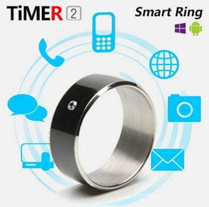 Multifunctional Smart NFC Ring Fashion - Elevura Elevura Black2 / 10 Smart NFC Ring