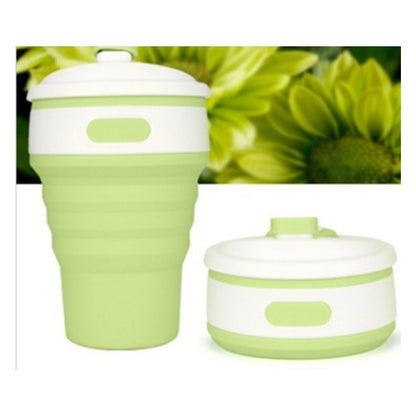 Collapsible Silicone Cup | BPA FREE - Elevura Elevura Green Collapsible Silicone Cup