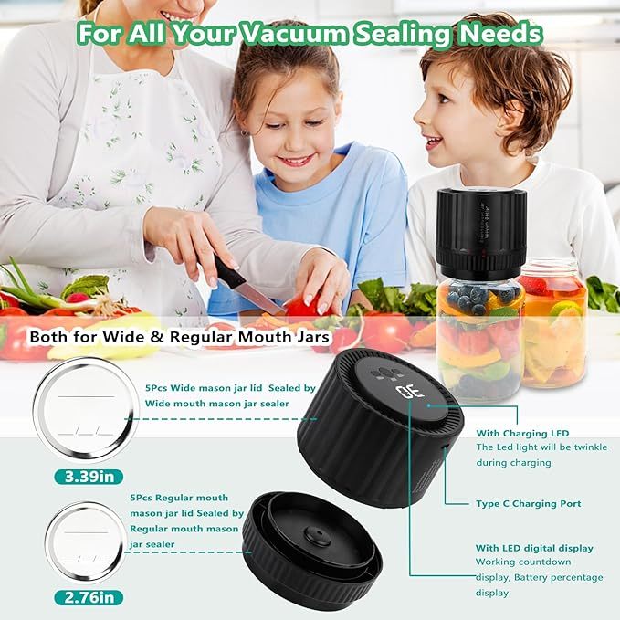 Electric Mason Jar Vacuum Sealer - Elevura Elevura Vacuum Sealer