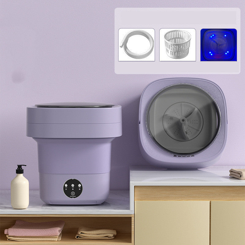 Mini Washing Machine - Elevura Elevura Purple blue light / 220V US Mini Washing Machine