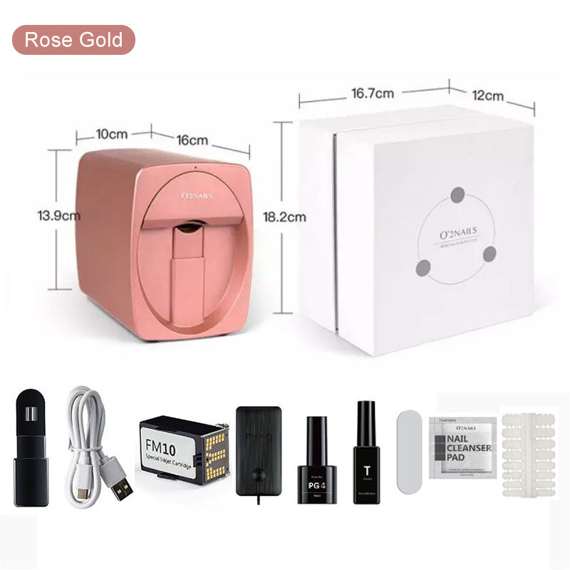 Smart Nail Printer - Elevura Elevura Rose Gold / USB Smart Nail Printer