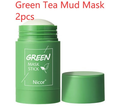 Green Tea Cleansing Mask - Elevura Elevura Green Tea Mud Mask 2pcs Green Tea Cleansing Mask