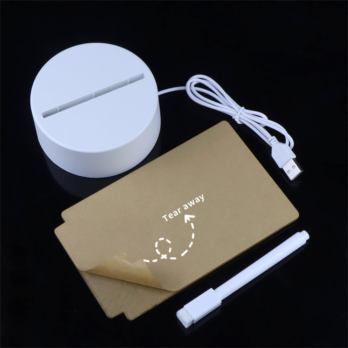 Night Light Luminous Handmade Writing Board | USB - Elevura Elevura Memo light Display