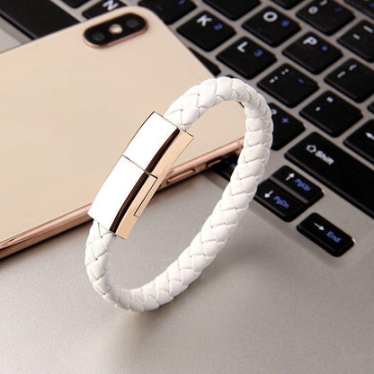 Bracelet Charger USB - Elevura Elevura White / Android interface / 20cm Apple Android Bracelet