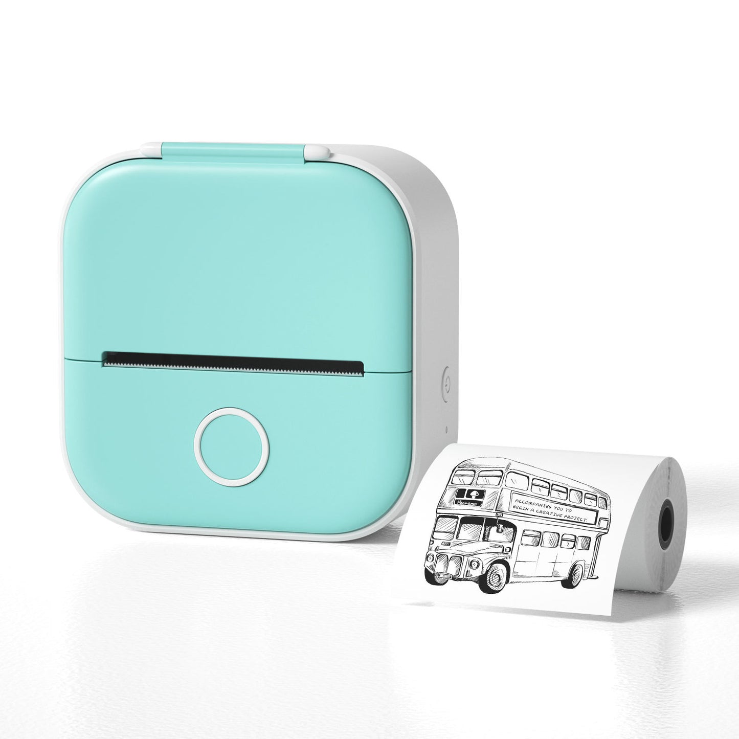 Mini Label & Photo Printer - Elevura Elevura All green / USB Mini Printer