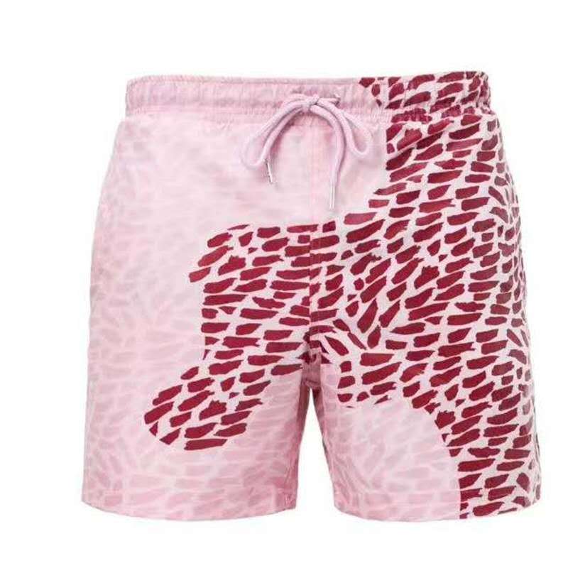 Men Color Changing Swim Trunks - Elevura Elevura Pink B / 3XL Color Changing