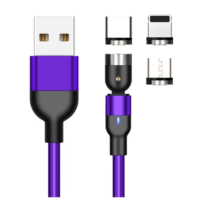 Swappable Magnetic Charger - Elevura Elevura Purple / 1m / Type c Apple and Androi Swappable Magnetic Charger