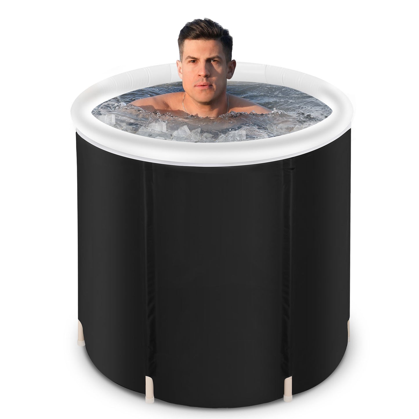 Recovery Ice Tub Foldable & Insulated | Black - Elevura Elevura Ice Tub