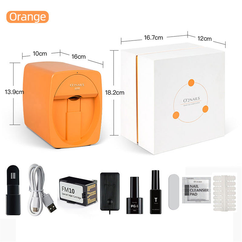 Smart Nail Printer - Elevura Elevura Orange / USB Smart Nail Printer