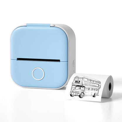 Mini Label & Photo Printer - Elevura Elevura Blue / USB Mini Printer