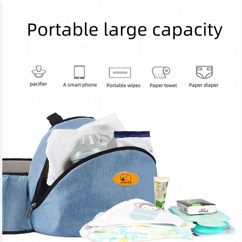 Baby Hip Seat Carrier Baby Waist Stool For Child Infant Toddler With Adjustable Strap Buckle Pocket Soft Inner Huge Storage Ergonomic Baby Carrier Infant Kid Baby Hipseat Sling - Elevura Elevura