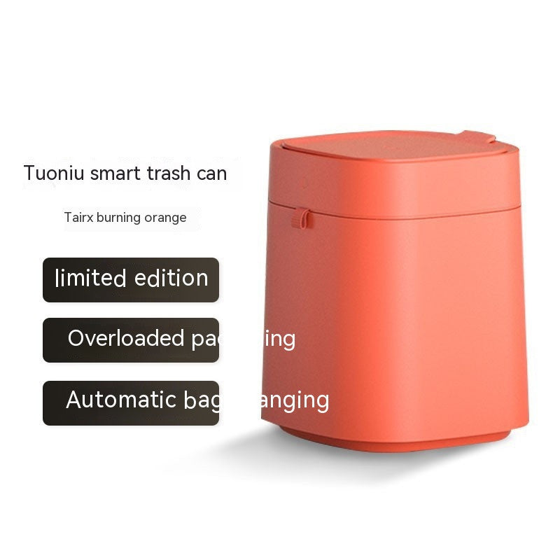 Smart self-changing Trash Can - Elevura Elevura Burning Orange / Tuoxu Smart Trash Can Smart self-changing Trash Can