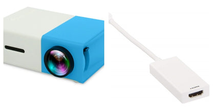 HD 1080P Mini Projector - Elevura Elevura Blue B set / US Intelligent Mini Projector