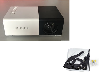 HD 1080P Mini Projector - Elevura Elevura Black set F / US Intelligent Mini Projector