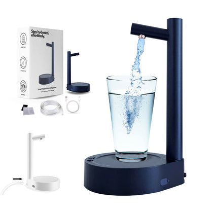 Automatic Water Bottle Dispenser - Elevura Elevura Blue with gravity / USB Desk Dispenser Electric Water