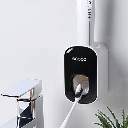 Automatic Toothpaste Dispenser - Elevura Elevura Black Automatic Toothpaste Dispenser