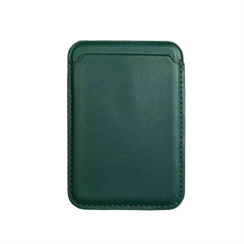 Magsafe Leather Wallet - Elevura Elevura Dark night green Magsafe Leather Wallet