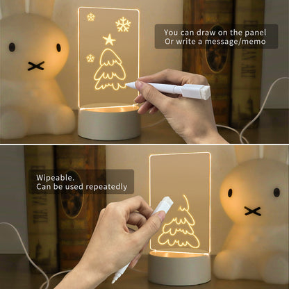 Night Light Luminous Handmade Writing Board | USB - Elevura Elevura Memo light Display