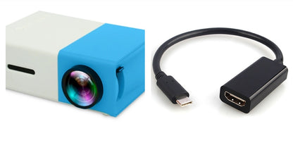 HD 1080P Mini Projector - Elevura Elevura Blue A set / US Intelligent Mini Projector