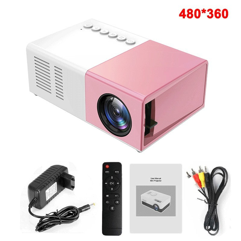 Portable Intelligent Mini Projector - Elevura Elevura J9 Pro Same Screen Pink / US Intelligent Mini Projector